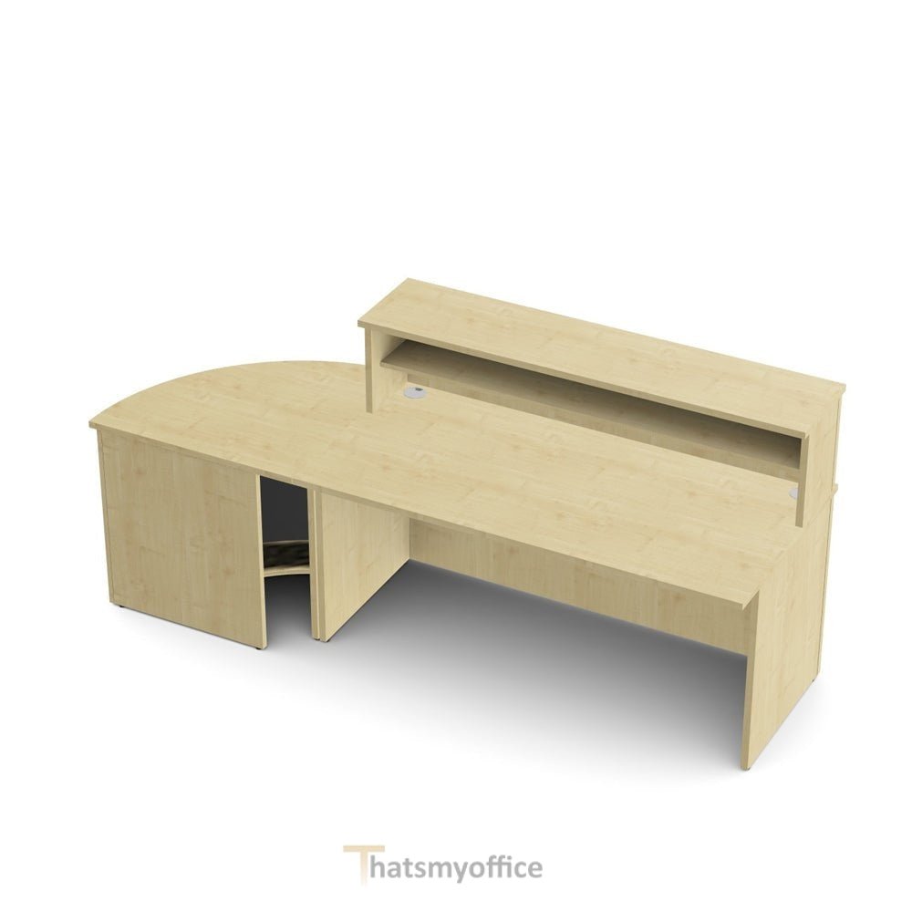 Reception Desk Name Reception Desk | Custom | Add logo | image | 360 View | AR – THATSMYOFFICE
