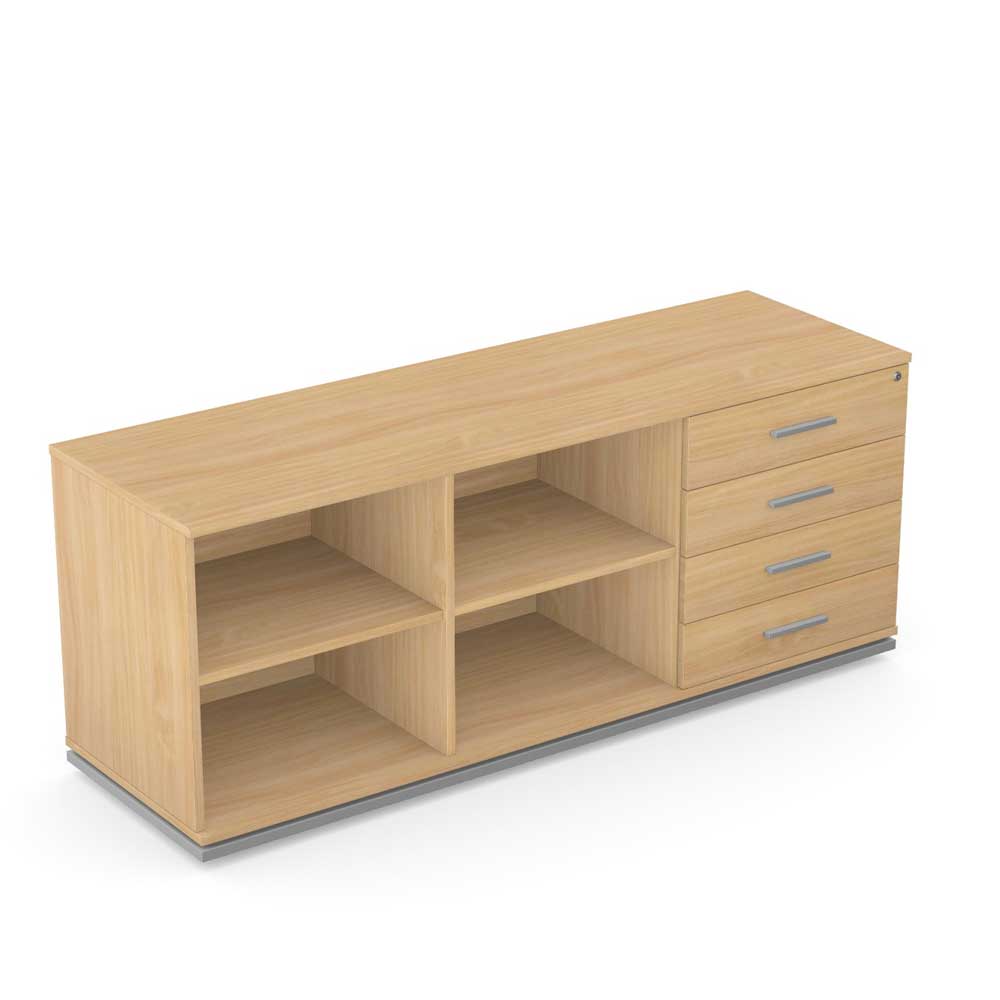Blog/Trio Side Cabinet  (4 drawers, shelves) WU-TB_37 4 Office Furniture and Home Remote Working
