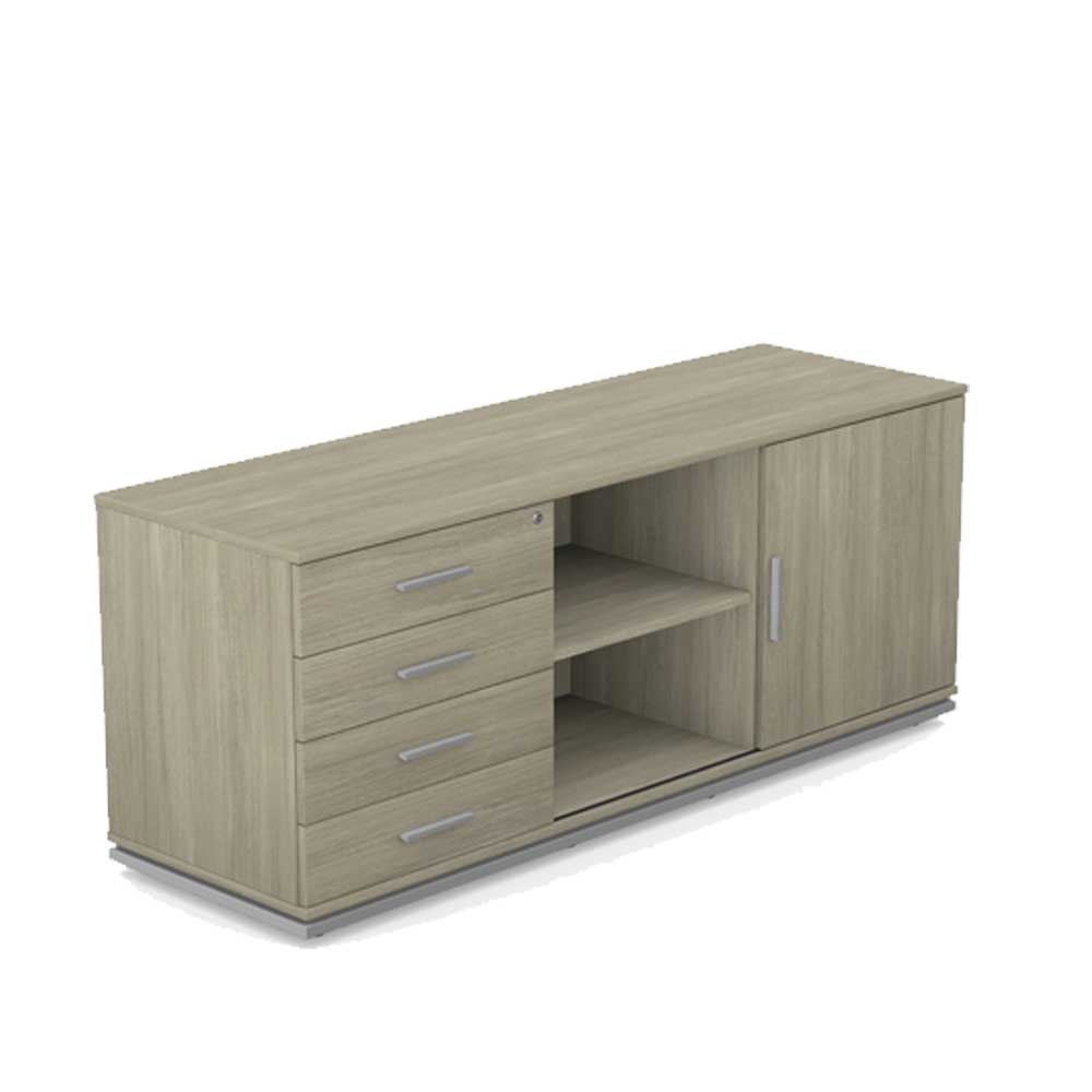 Office Storage Blog/Trio Side Cabinet  Credenza (4 DWR & Door) WU-TB