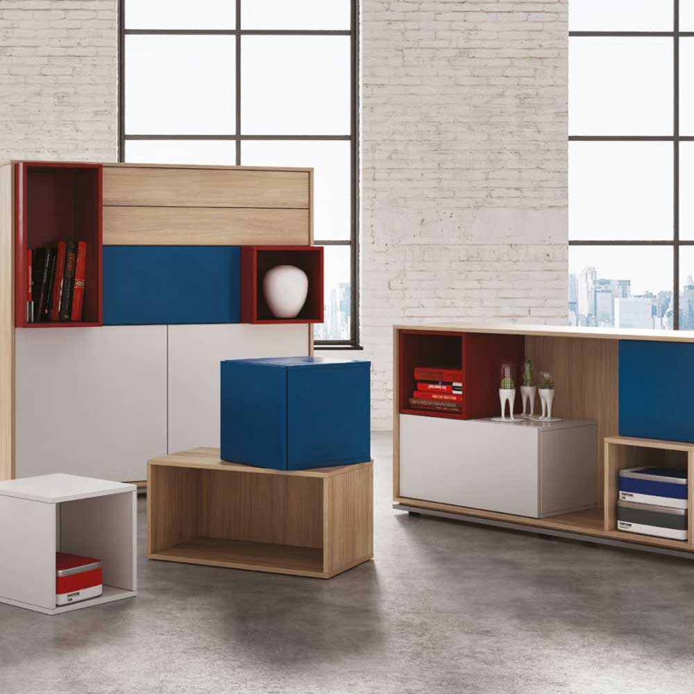 Blog/Trio Side Cabinet (4 drawers, Sliding Door) WU-TB 9 Office Furniture and Home Remote Working