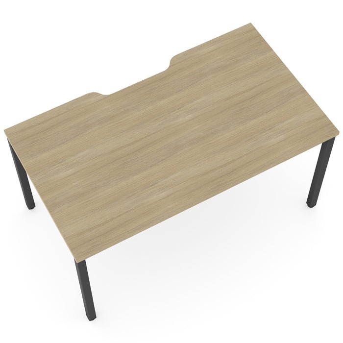 C-sense 1 Person Bench Open Leg Scallop Top C-Sense2 2 Office Furniture and Home Remote Working