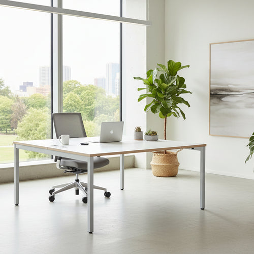 Bench Desk C-sense 2 Person Open Leg Portal or Scallop Top C-Sense2