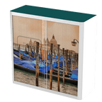 Office  Tambour City Cupboard  100cm H with 2 shelves EOTAM1M-City 10 Office Furniture and Home Remote Working