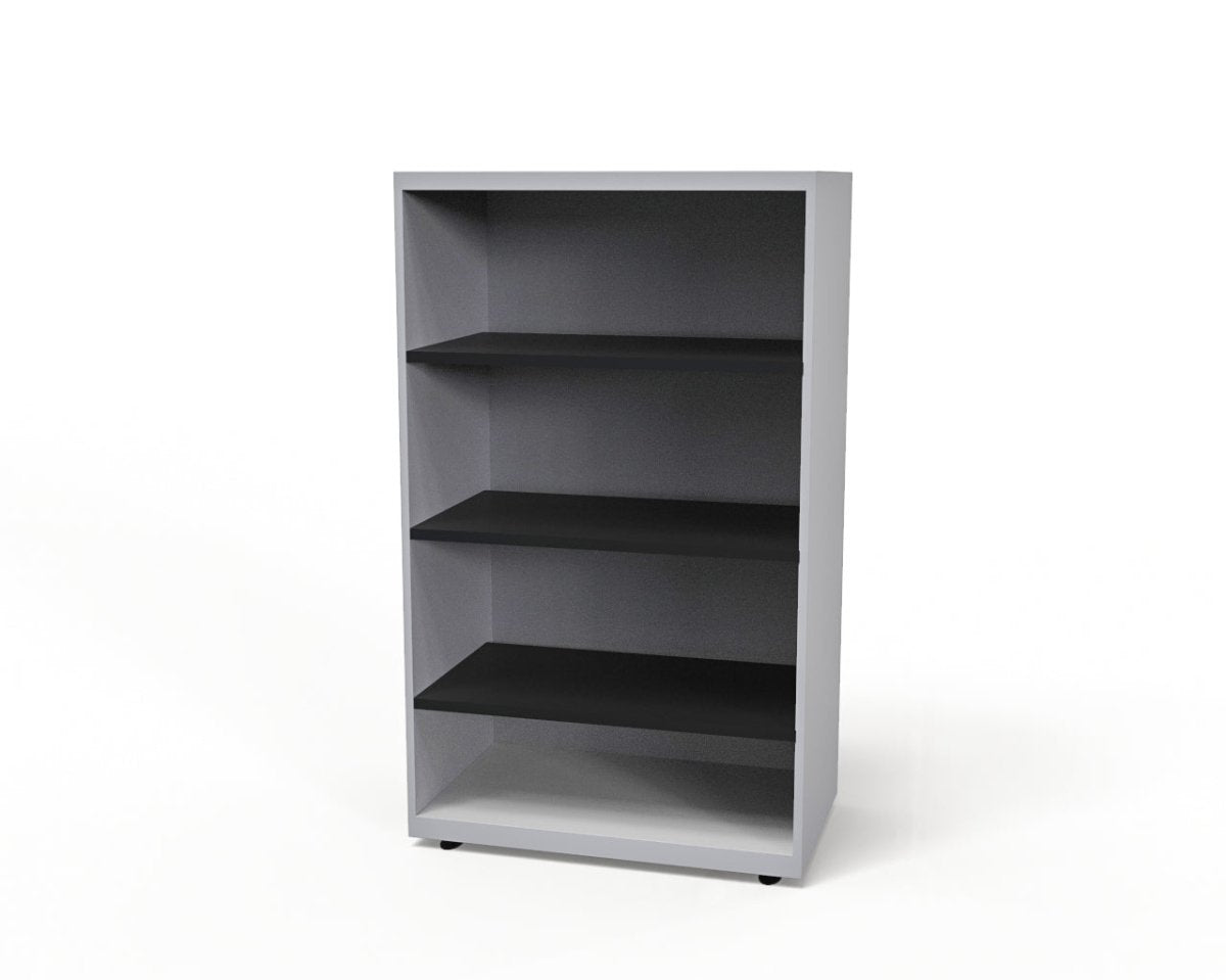 CSD378 Silverline Combination Cupboard 3 Drawer & Cupboard Satin White 43 Office Furniture