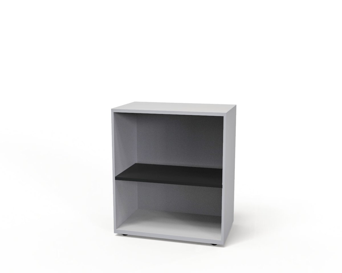 CSD378 Silverline Combination Cupboard 3 Drawer & Cupboard Satin White 41 Office Furniture