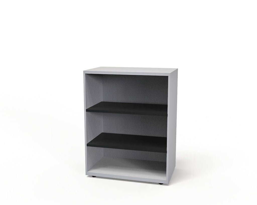 CSD378 Silverline Combination Cupboard 3 Drawer & Cupboard Satin White 42 Office Furniture
