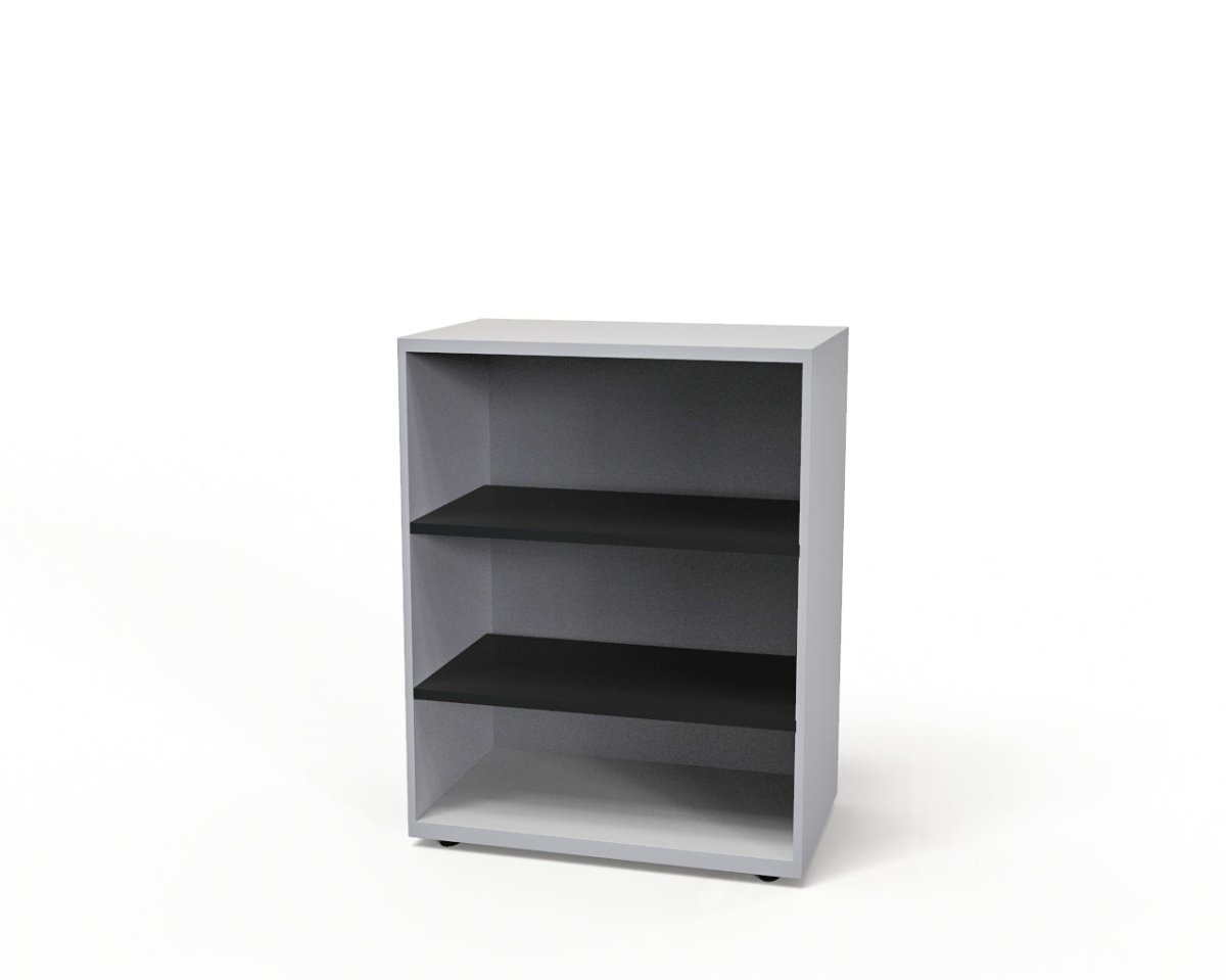 CSD378 Silverline Combination Cupboard 3 Drawer & Cupboard Satin White 42 Office Furniture