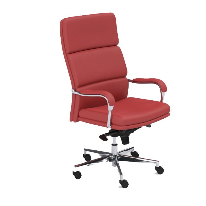 Denver A-540-01 High Back Exec Chair - MF-165T Mech Moby Arms Europa AL690 Base - Lotus Black L001 1 Office Furniture