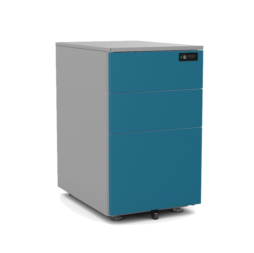 Desk High Pedestal on feet 2 Personal +1 Filing Dwr 60cm Deep PDDH63SD-Config Silverline 1 Office Furniture