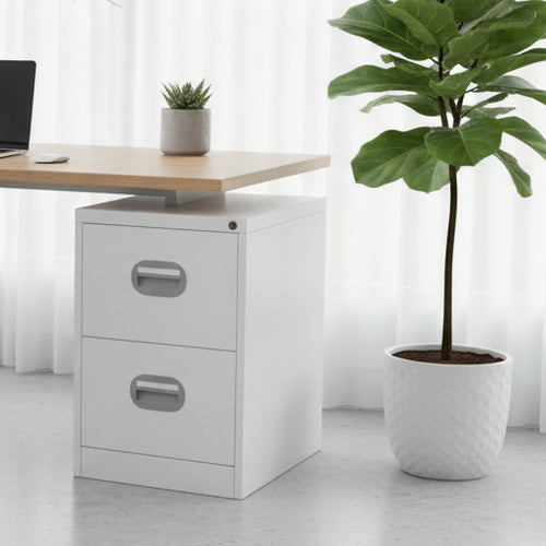 2 Drawer Filing Cabinet 2-3 Day Delivery Silverline Value FCEC2F Grey/White/Red/Blue/Black -Filing Cabinet Fast Delivery