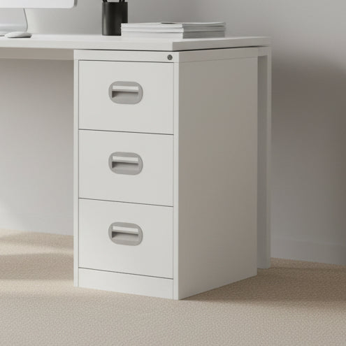 3 Drawer Filing Cabinet 2-3 Day Delivery Silverline Value FCEC3F Grey/White/Red/Blue/Black - Filing Cabinet Fast Delivery