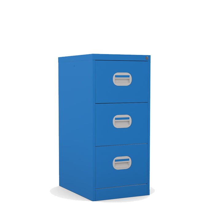 3 Drawer Filing Cabinet 2-3 Day Delivery Silverline Value FCEC3F Grey/White/Red/Blue/Black - Filing Cabinet Fast Delivery