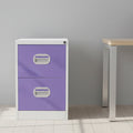 Colourful Budget 2 Drawer Filing Cabinet 360° View & AR Silverline Kontrax FCEC2F 3 Office Furniture