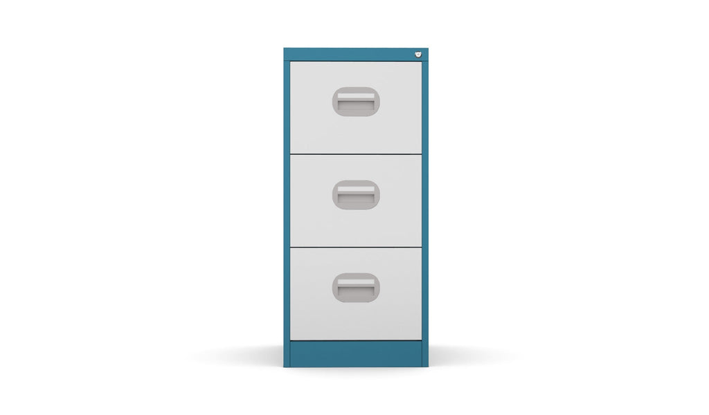 Budget 3 Drawer Filing Cabinet 360° View & AR Silverline Kontrax FCEC3F 4 Office Furniture