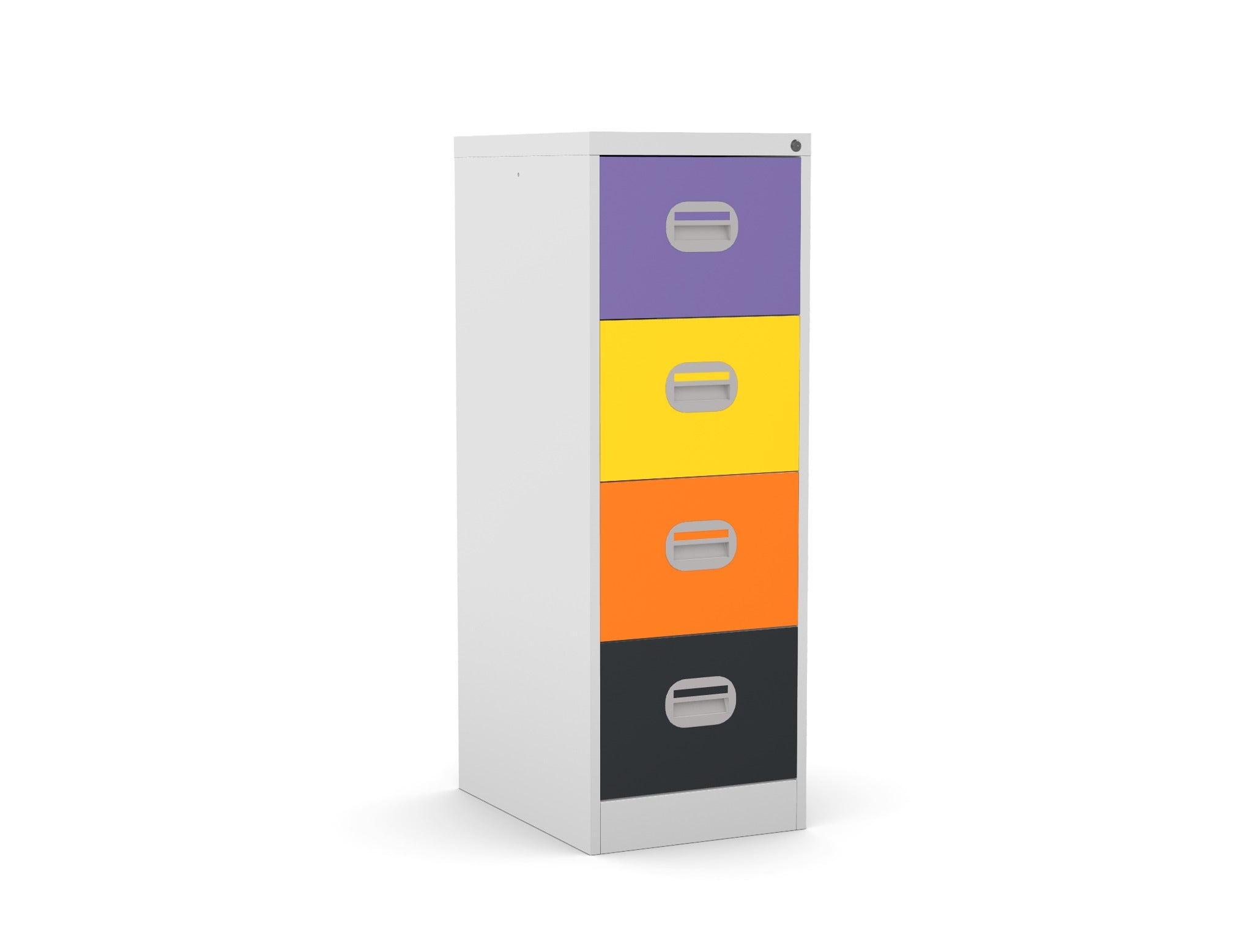 Budget 4 Drawer Filing Cabinet 360° View & AR Silverline Kontrax FCEC4F 5 Office Furniture