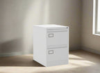 Premium 2 Drawer Filing Cabinet 360° View & AR Silverline  Executive FCEX2F 4 Office Furniture