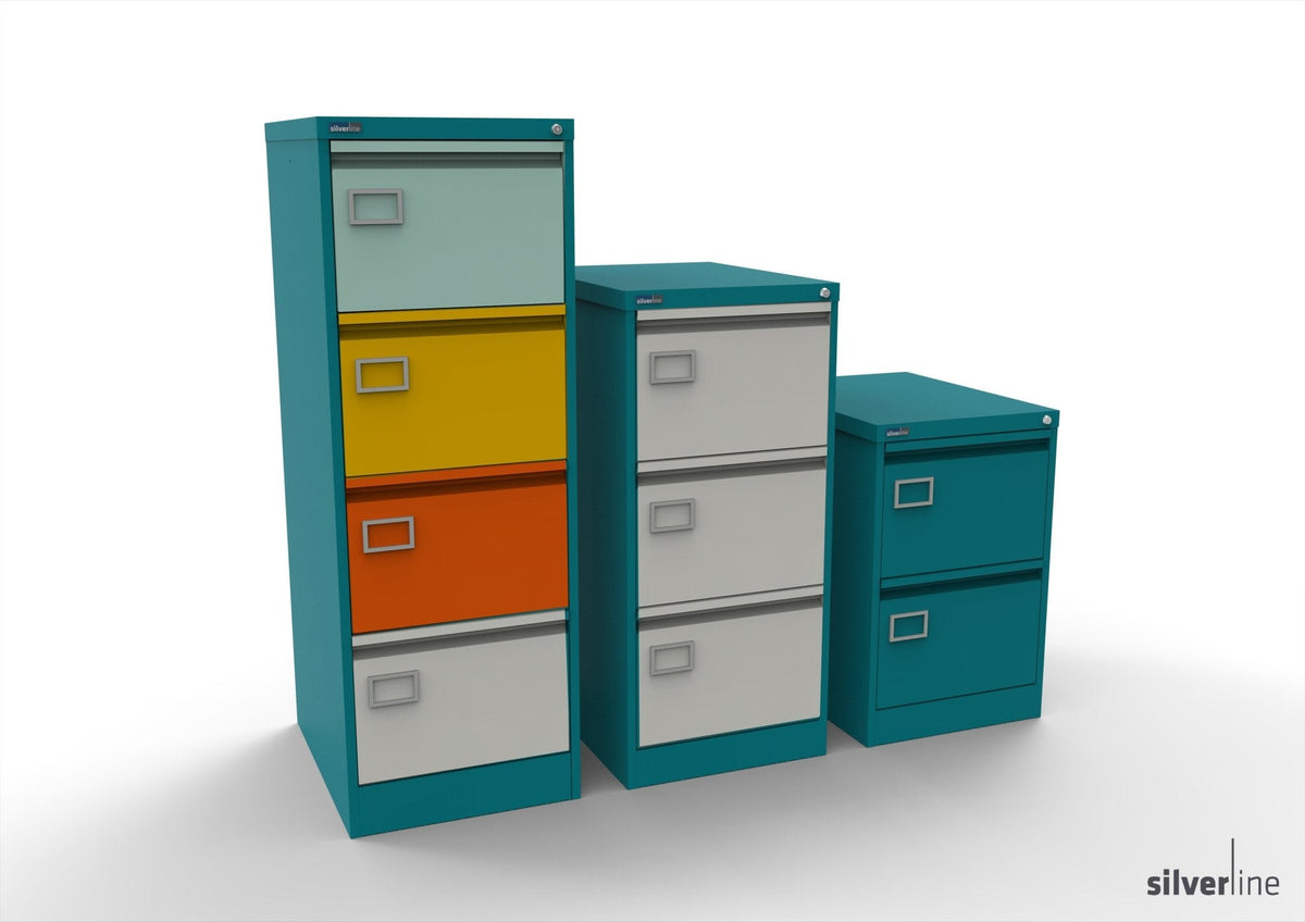 Silverline Premium | Filing Cabinet | 4 Drawer | FCEC4X – THATSMYOFFICE