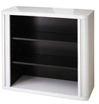 Office  Tambour Flags Cupboard  100cm H with 2 shelves EOTAM1M-Flags 2 Office Furniture and Home Remote Working