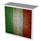 Office  Tambour Flags Cupboard  100cm H with 2 shelves EOTAM1M-Flags 5 Office Furniture and Home Remote Working