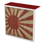Office  Tambour Flags Cupboard  100cm H with 2 shelves EOTAM1M-Flags 7 Office Furniture and Home Remote Working