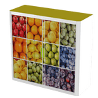 Office  Tambour Food Cupboard  100cm H with 2 shelves EOTAM1M-Food 9 Office Furniture and Home Remote Working