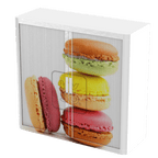 Office  Tambour Food Cupboard  100cm H with 2 shelves EOTAM1M-Food 1 Office Furniture and Home Remote Working