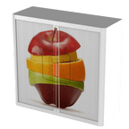 Office  Tambour Food Cupboard  100cm H with 2 shelves EOTAM1M-Food 8 Office Furniture and Home Remote Working