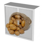 Office  Tambour Food Cupboard  100cm H with 2 shelves EOTAM1M-Food 11 Office Furniture and Home Remote Working