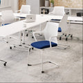 Gemina - WPT 100, White Seat Shell, Chromed Frame White 3 Office Furniture and Home Remote Working