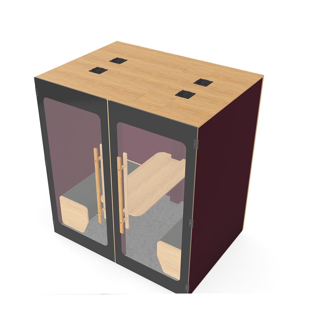  Office  Hide H4 Booth Acoustic POD Room (Choose colours and finishes) 2 Office Furniture and Home Remote Working