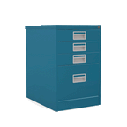 Home Filer 360° View 3+1 Drawers Silverline Kontrax Filing Cabinet Budget FCM1F- 1 Office Furniture