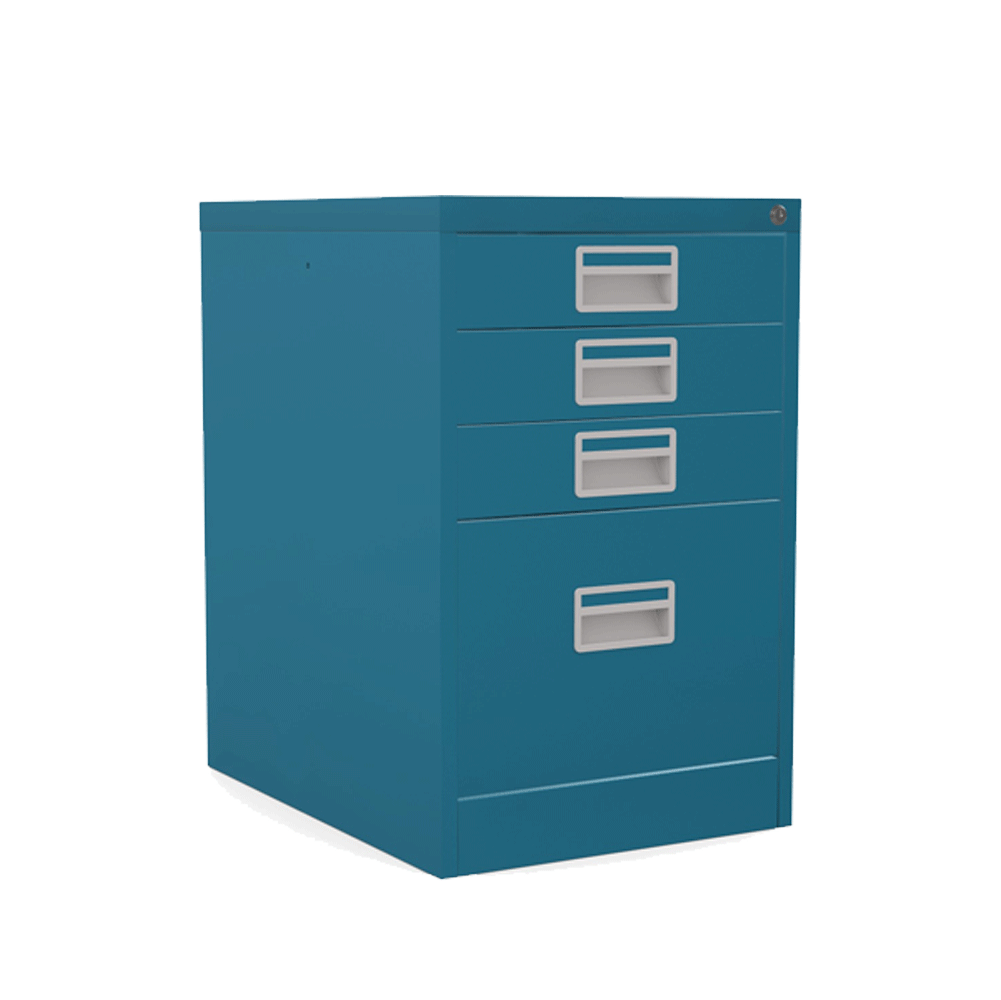 Home Filer 360° View 3+1 Drawers Silverline Kontrax Filing Cabinet Budget FCM1F- 1 Office Furniture