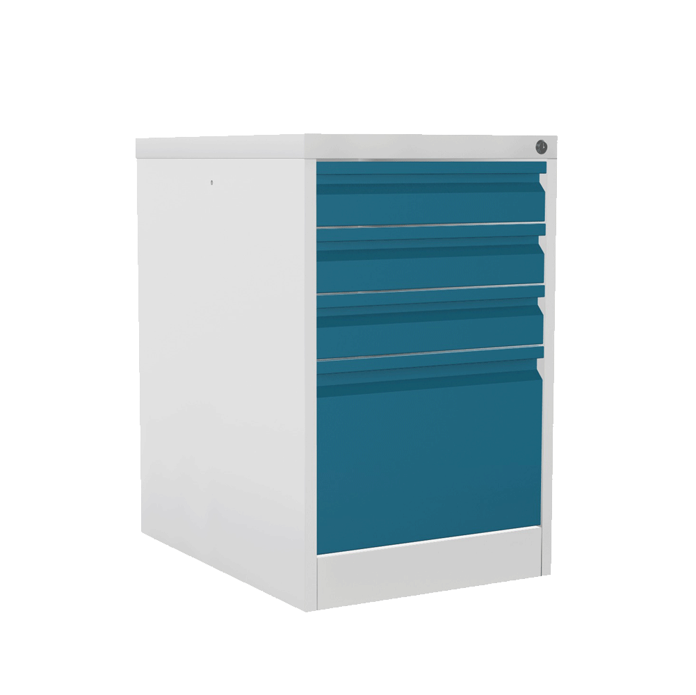 Home Filer Ar & 360° View 3+1 Drawers Silverline M-Line Filing Cabinet Premium FCLM1F- 1 Office Furniture