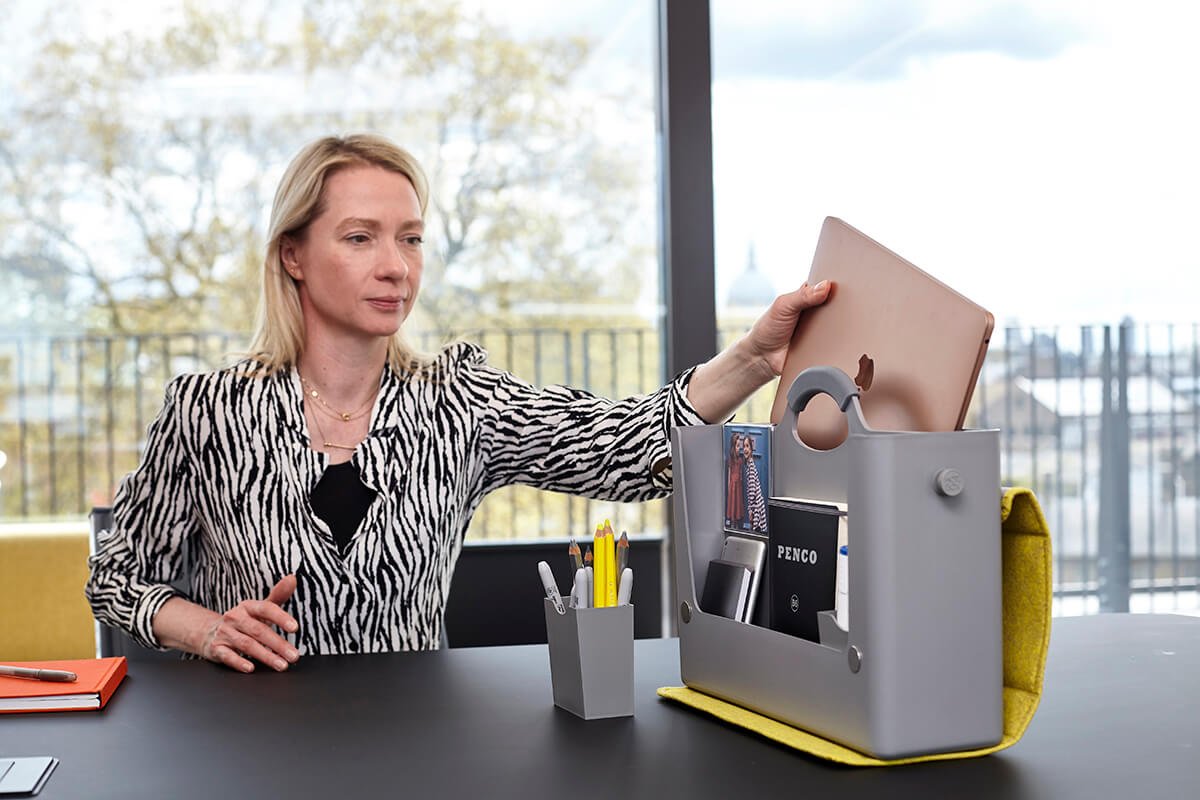 Hotbox by Behotbox personal staorage  2 Grey -Cover -Shoulder-Strap 3 Office Furniture and Home Remote Working