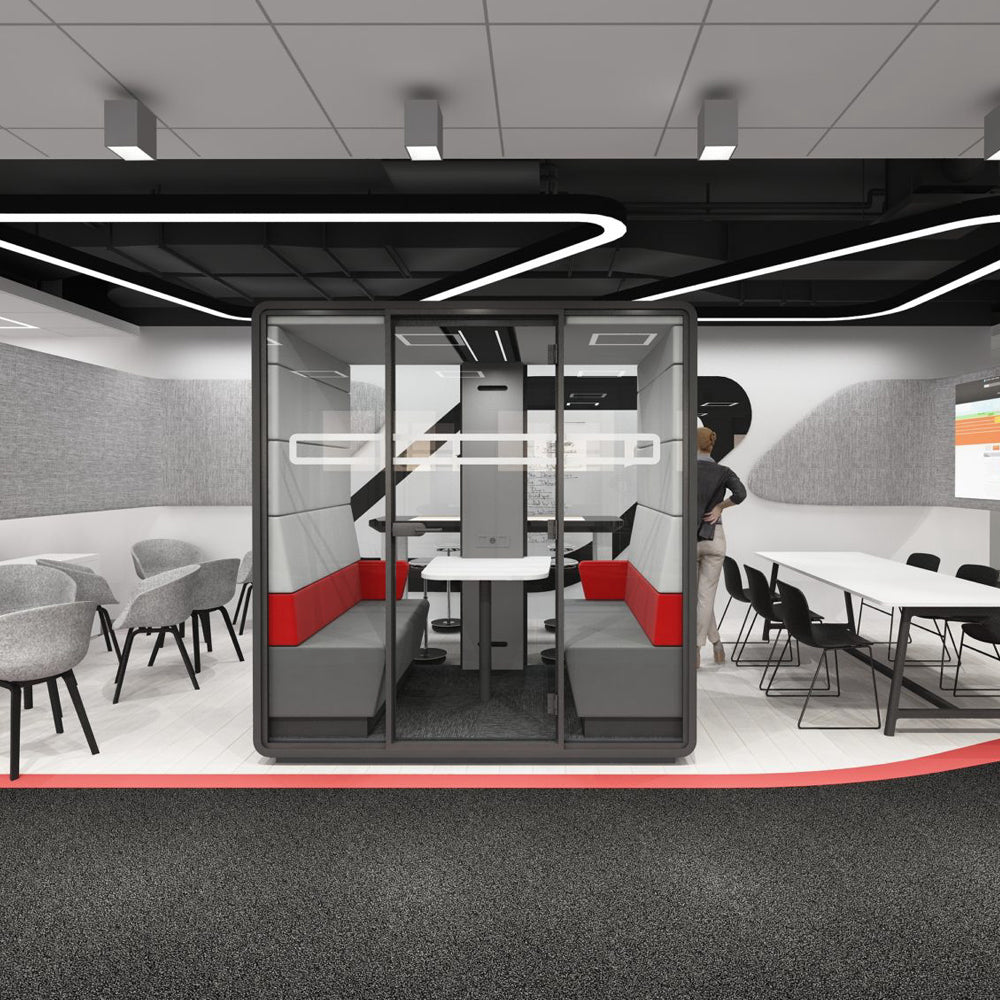 Office  Hush Meet Acoustic POD Room Configure yours in 360° 4 Office Furniture and Home Remote Working