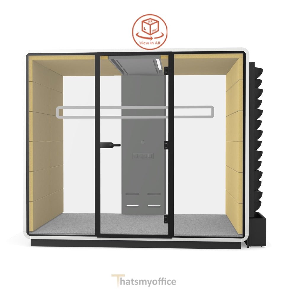 Office Meeting Space  Hush Meet L2 Acoustic POD Room  Configure yours in 360° 4 Office Furniture