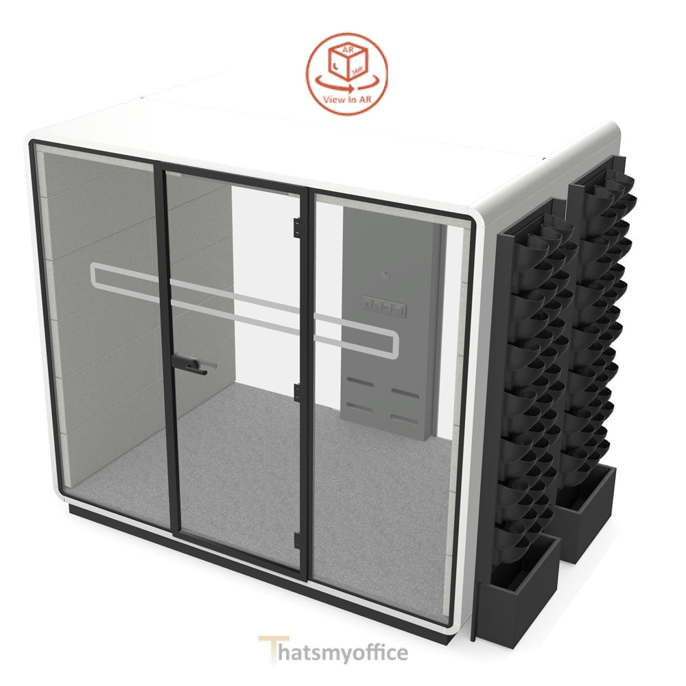 Office Meeting Space  Hush Meet L2 Acoustic POD Room  Configure yours in 360° 2 Office Furniture