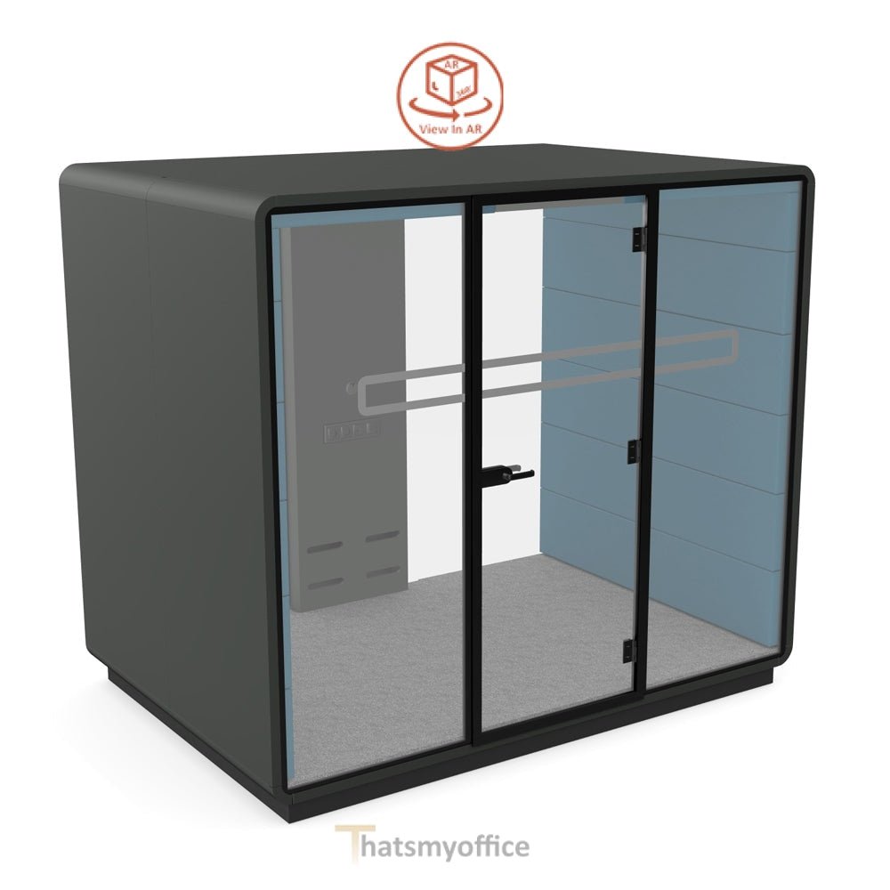Office Meeting Space  Hush Meet L3 Acoustic POD Room  Configure yours in 360° 3 Office Furniture