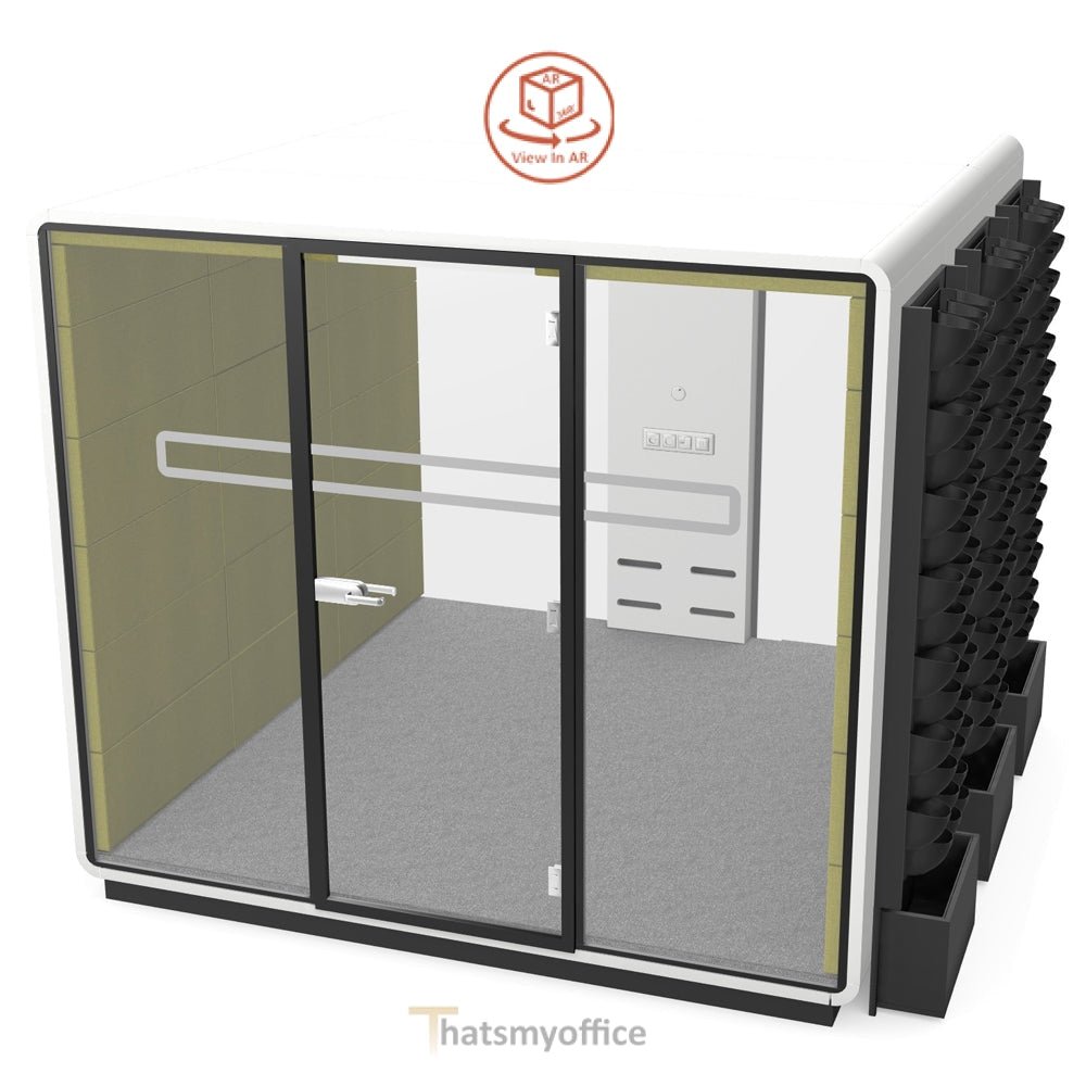 Office Meeting Space  Hush Meet L4 Acoustic POD Room  Configure yours in 360° 14 Office Furniture