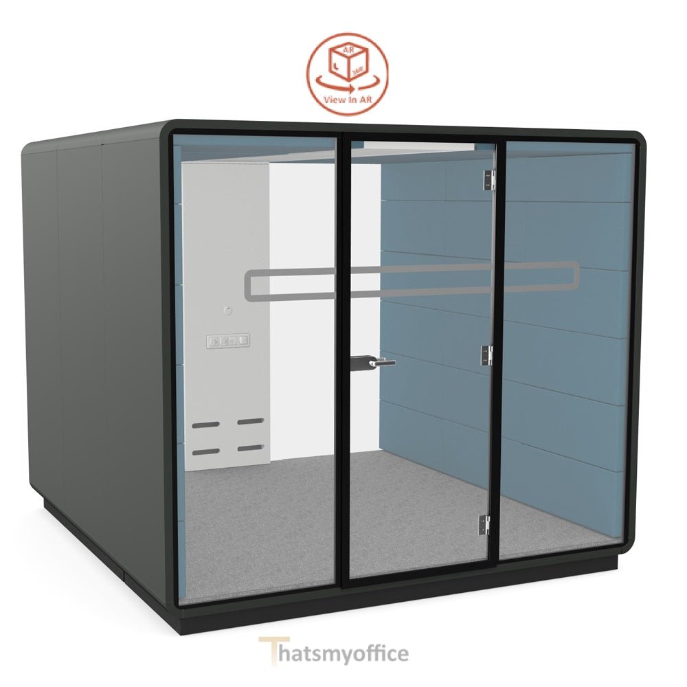 Office Meeting Space  Hush Meet L4 Acoustic POD Room  Configure yours in 360° 3 Office Furniture