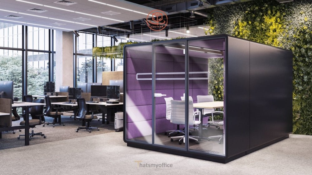 Office Meeting Space  Hush Meet L4 Acoustic POD Room  Configure yours in 360° 20 Office Furniture