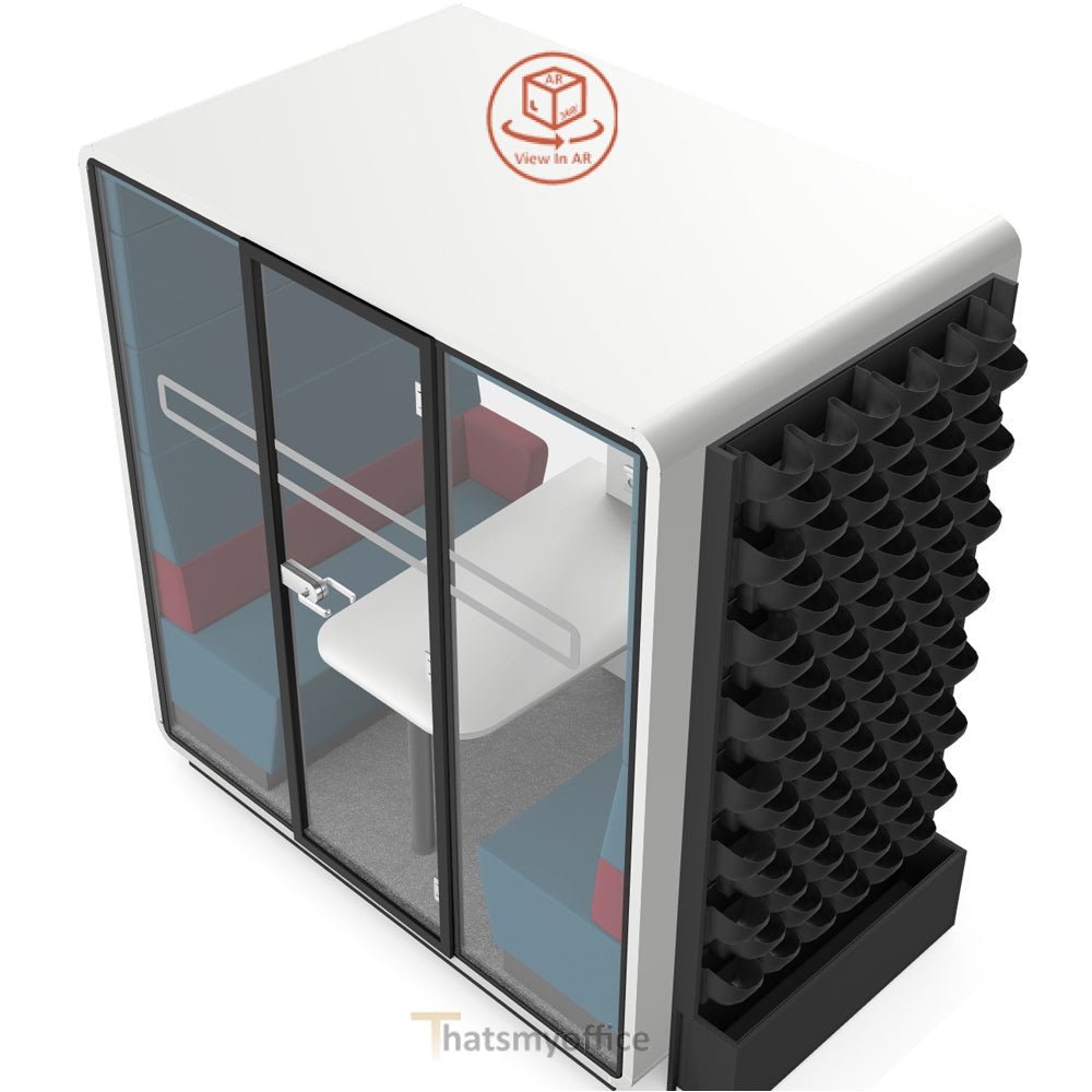 Office Meeting Space  Hush Meet S Acoustic Meeting POD  Configure yours in 360° 6 Office Furniture