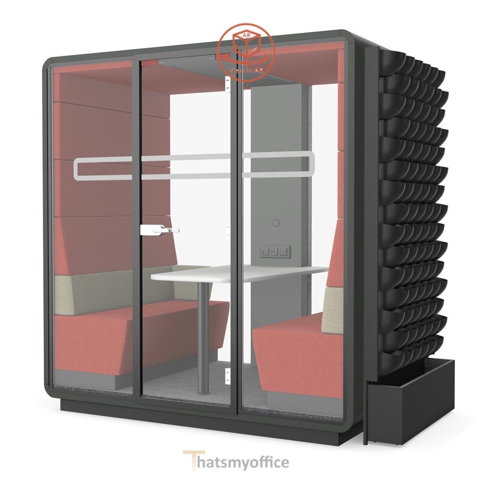 Office Meeting Space  Hush Meet S Acoustic Meeting POD  Configure yours in 360° 7 Office Furniture