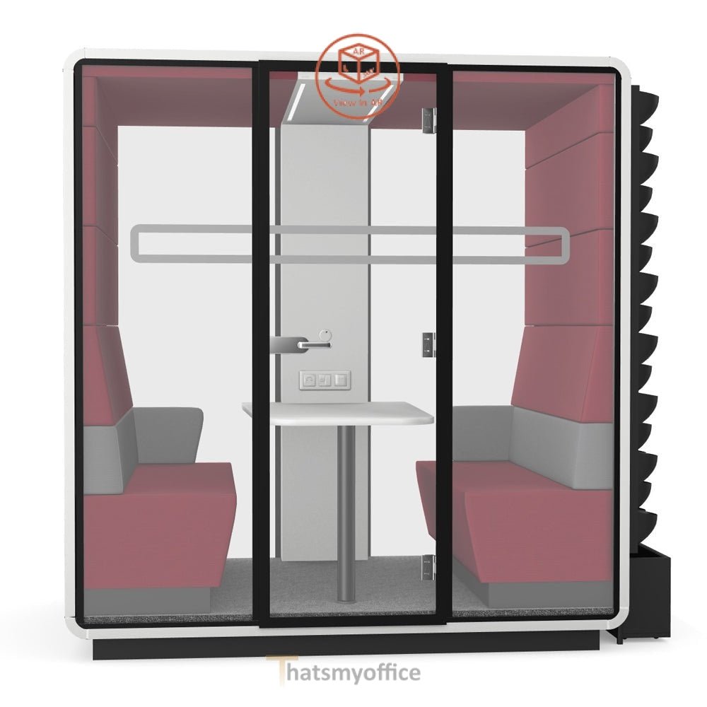 Office Meeting Space  Hush Meet S Acoustic Meeting POD  Configure yours in 360° 3 Office Furniture