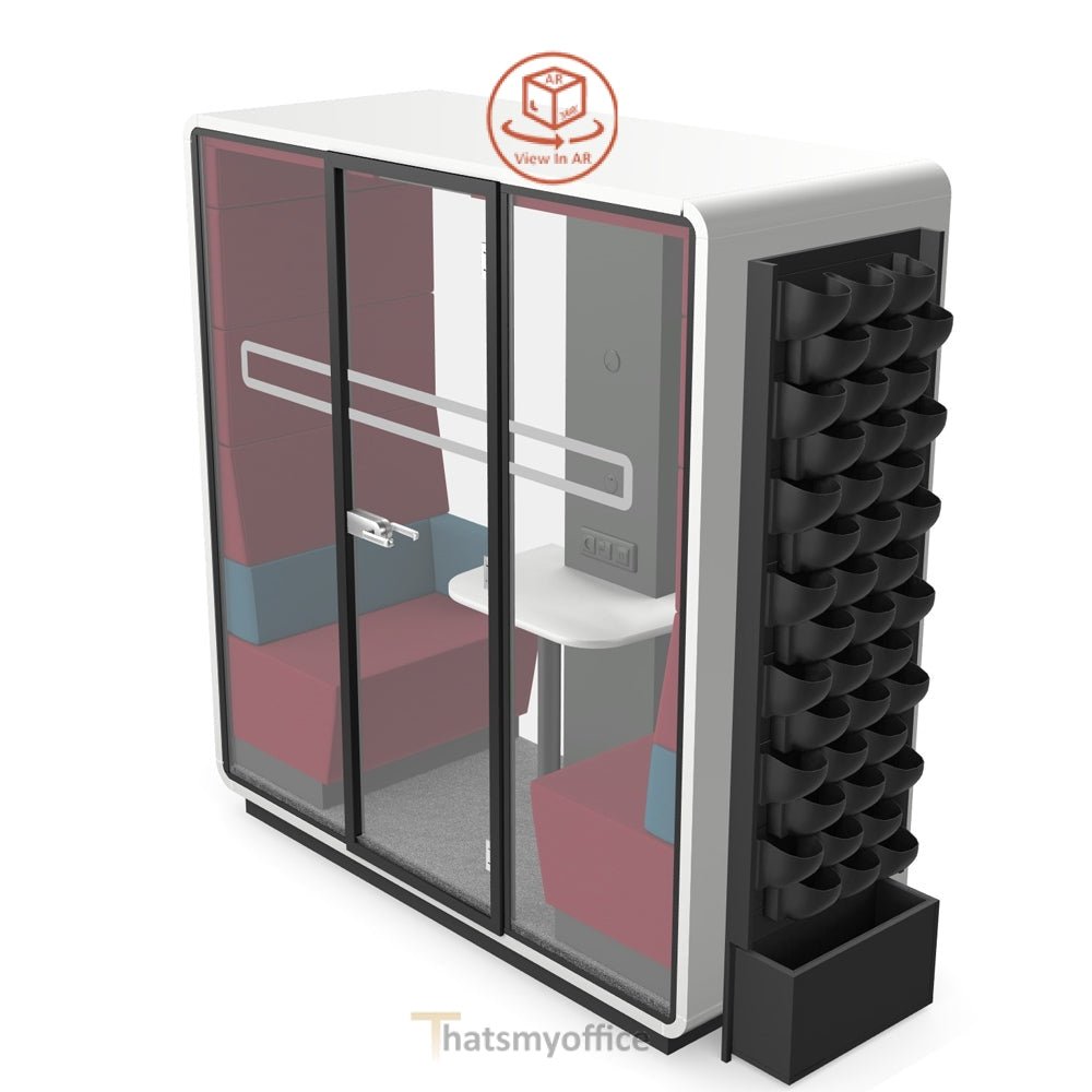 Office Meeting Space  Hush Meet S Acoustic Meeting POD  Configure yours in 360° 2 Office Furniture