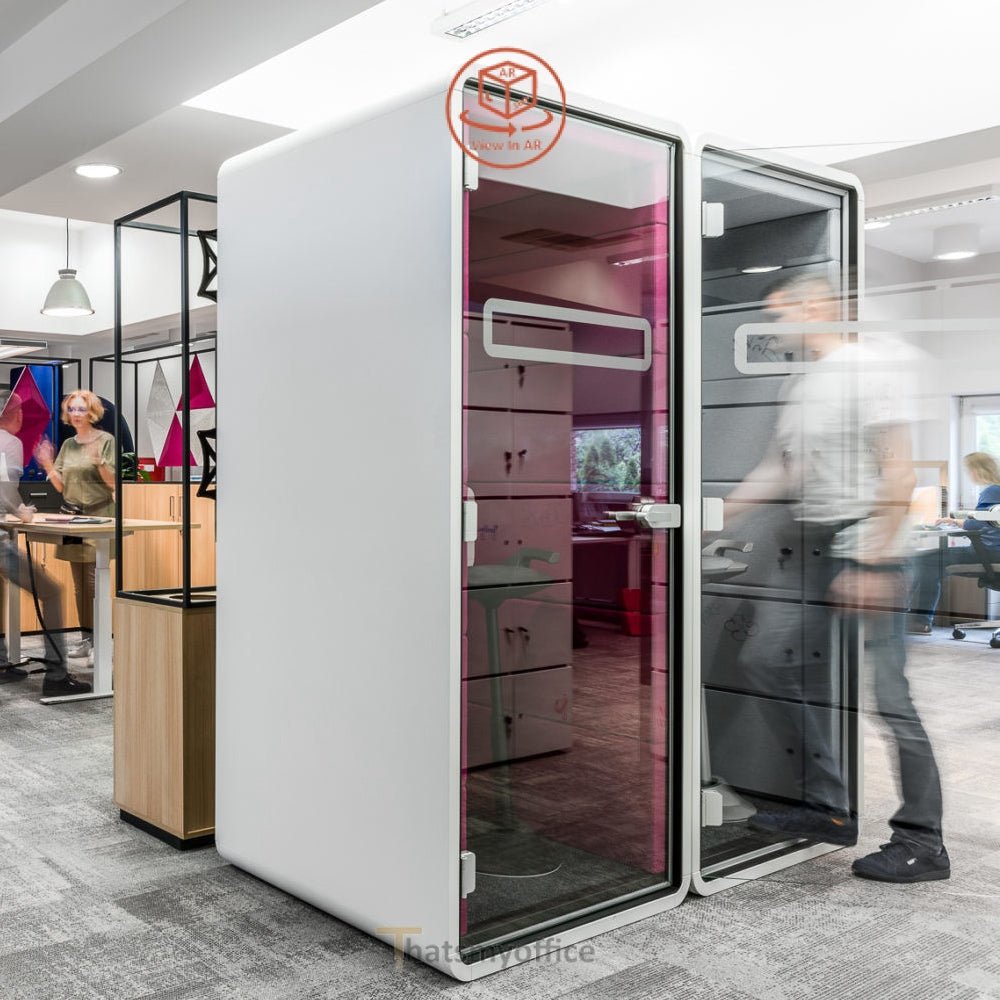 Office Meeting Space  Hush Sit Stand Acoustic POD Room  Configure yours in 360° 6 Office Furniture