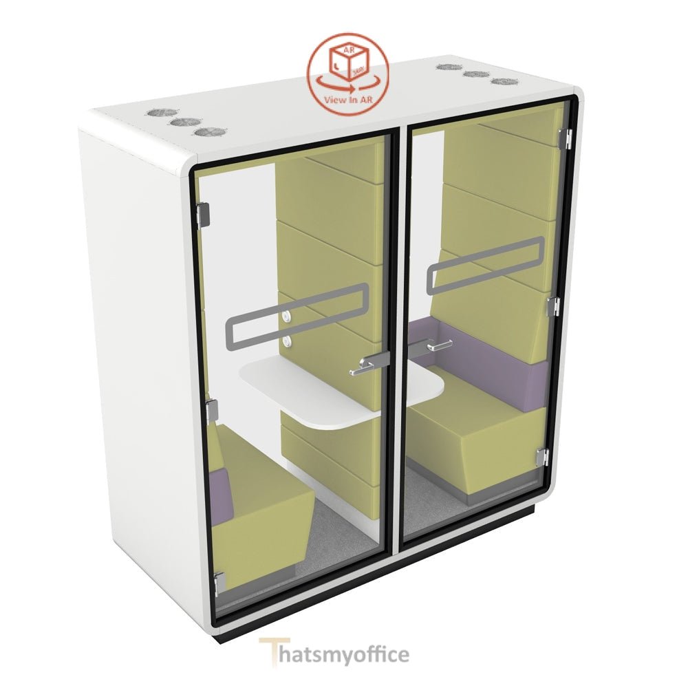 Office Meeting Space  Hush Twin Meet Acoustic POD Room Configure yours in 360° 3 Office Furniture
