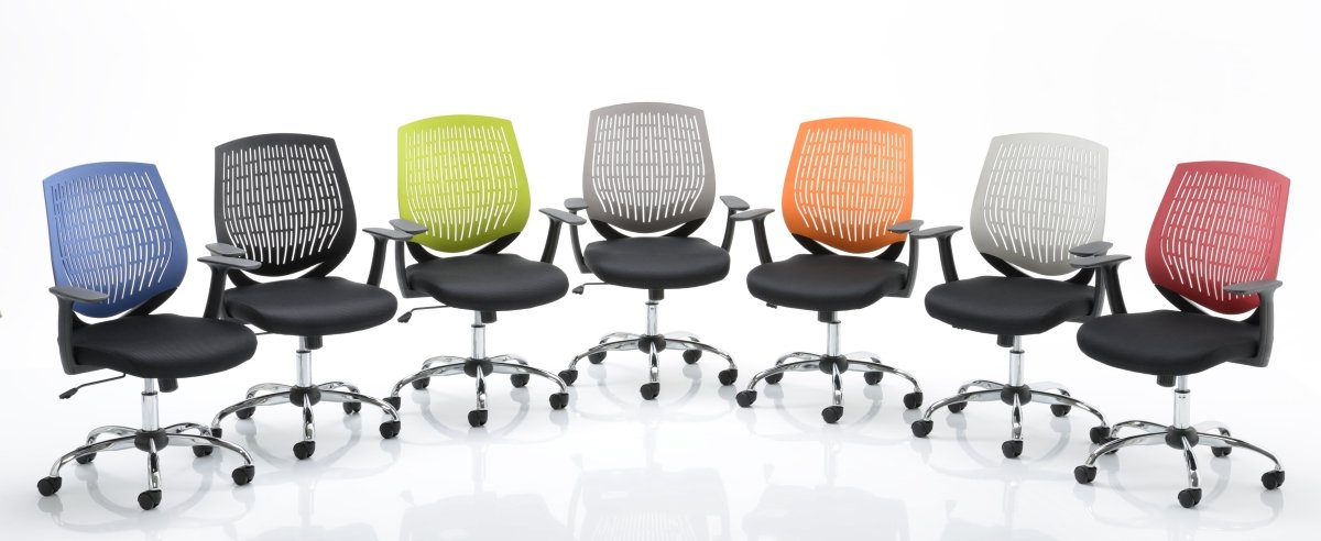 Office furniture dura-operator-chair Dynamic  Red  Black With Arms