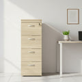 Filing Cabinet Wooden 4 Drawer  Choose Colours KIT-4DFC