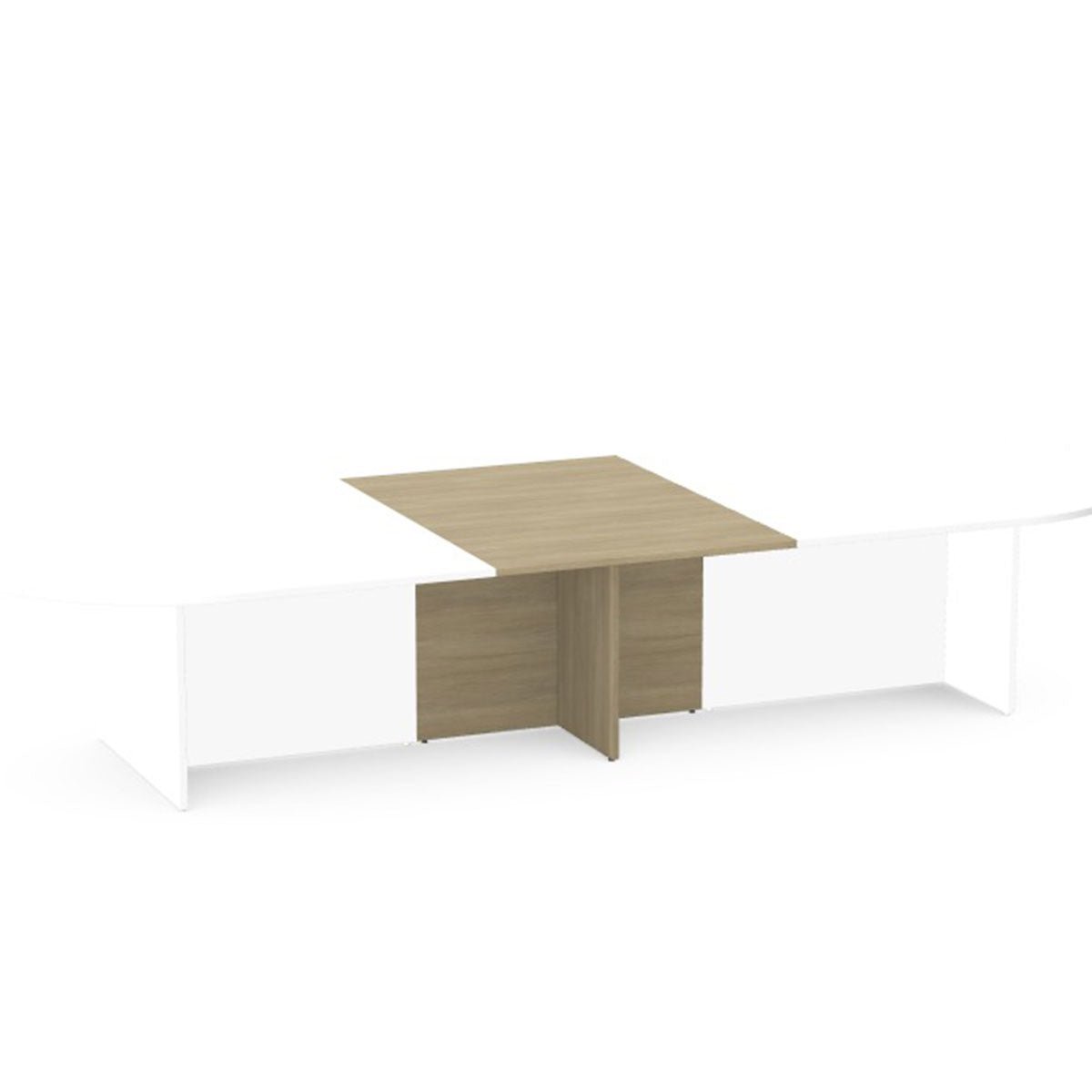 Oval Meeting Table Panel Leg Base Kito Add on Section for 2 piece  KIT-ADDP1014